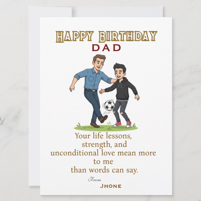 Dads' birthday card (Front)