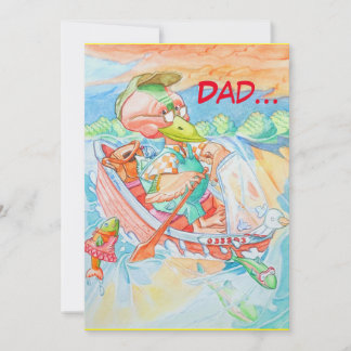 Dad's Birthday Greeting Card. Thank You Card