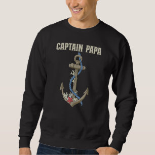 Dads Boating Dad Boat Captain Pontoon Cruising 1 Sweatshirt
