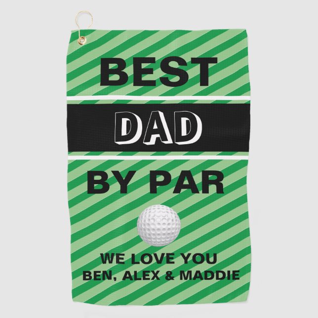Dad's Caddy: Best Dad Golf Towel (Front)