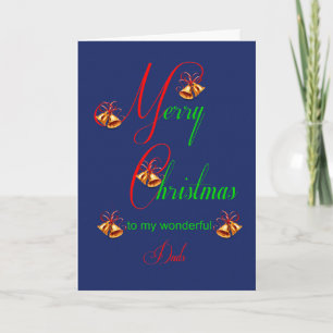 Dads Christmas Bells Holiday Card