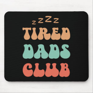 Dads Club Car Race Track On Dad Daddy Fathers Day Mouse Pad