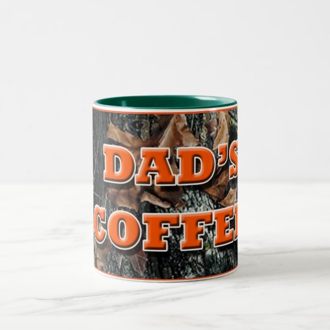 Dad's Coffee Camo Two-Tone Coffee Mug (Center)