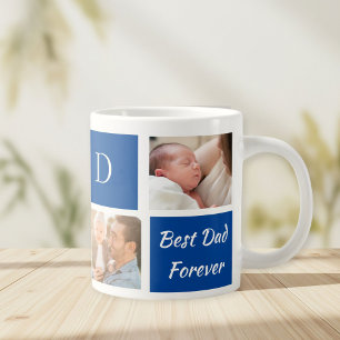 Dad's Collage photo, Capturing Precious Moment Large Coffee Mug