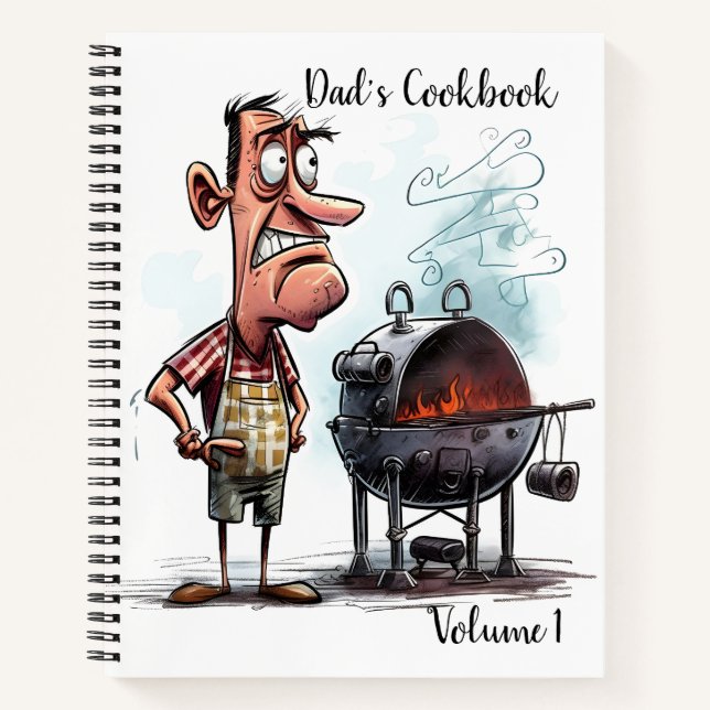 🔥 Dad's Cookbook - Volume 1 🔥 Notebook (Front)