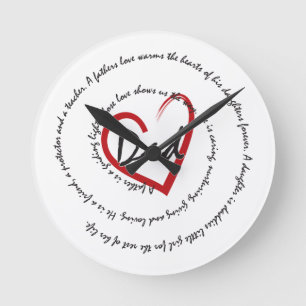 DADS - Dad Love Round Clock