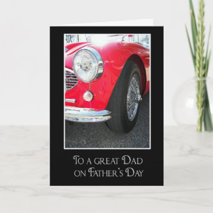 Dad's Day Sports Car Card