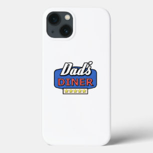 Dad's Diner Logo - A Gift for Dad iPhone 13 Case