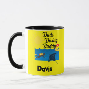 Dads Diving Buddy Design - Combo Mug