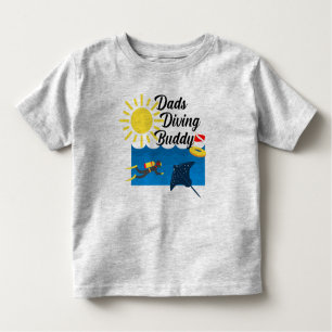 Dads Diving Buddy Design - Toddler Fine Jersey T-S Toddler T-Shirt