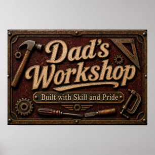 Dad's Father's Day Garage Signs