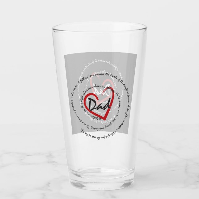 Dads - Fathers Day Glass (Front)