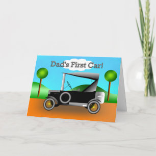 Dad's First Car! Father's Day Card