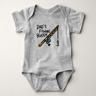DAD'S FISHING BUDDY BABY BODYSUIT