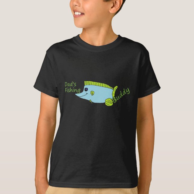 Dad's Fishing Buddy Kids Shirt (Front)