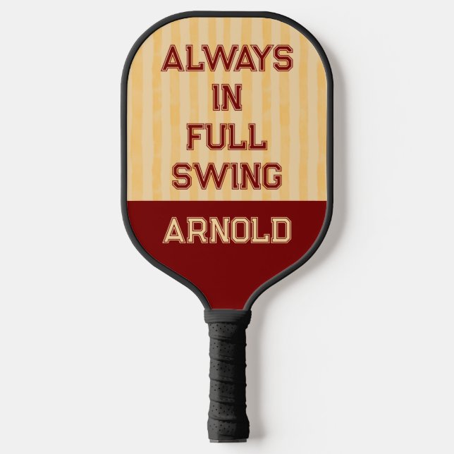Dads fun modern humour  pickleball paddle (Front)