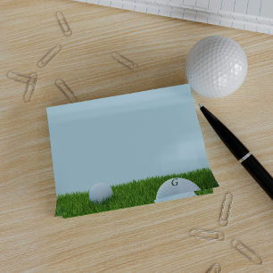 Dad's Golf Balls Monogram Sticky Notes for Golfers
