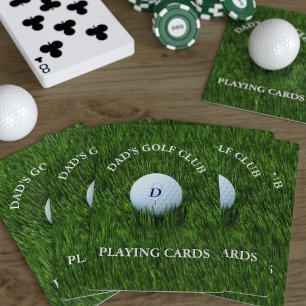 Dad's Golf Club Playing Cards