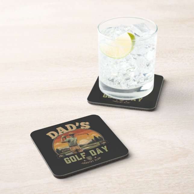 Dad's Golf Day Coaster (Right Side)