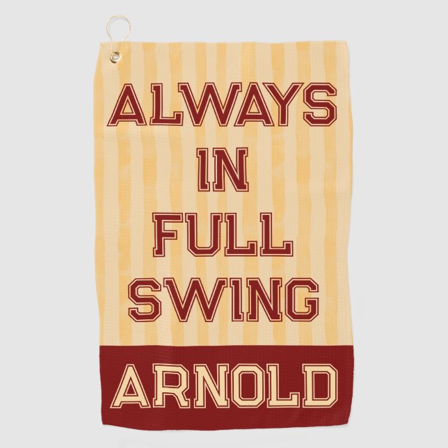 Dads Golf towel fun modern humour  (Front)