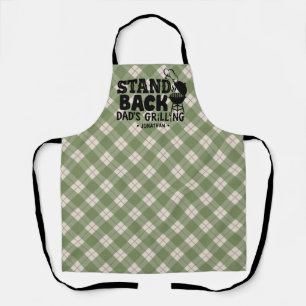 Dad's Grilling Personalized BBQ Funny Kitchen Apron