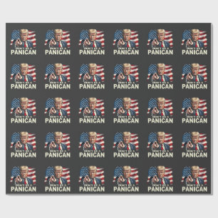 Dads Home Don't be A Panican Trump USA Wrapping Paper