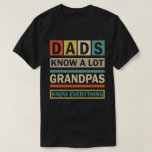 Dads Know a Lote Grandpa Know everything T-Shirt<br><div class="desc">Get this funny saying outfit for your special proud grandpa from granddaughter, grandson, grandchildren, on father's day or christmas, grandparents day, or any other Occasion. show how much grandad is loved and appreciated. A retro and vintage design to show your granddad that he's the coolest and world's best grandfather in...</div>