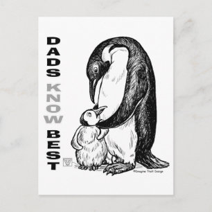 Dads Know Best Postcard