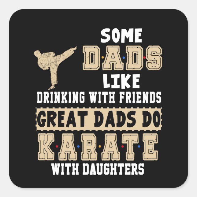 Dads Like Drinking With Friends Great Dads Square Sticker (Front)