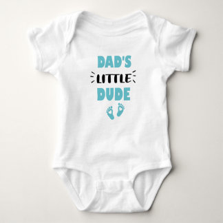 Dad's Little Dude  Cute Toddler Clothes For Boy Baby Bodysuit