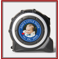 DAD'S LITTLE DUDE Photo Date Blue