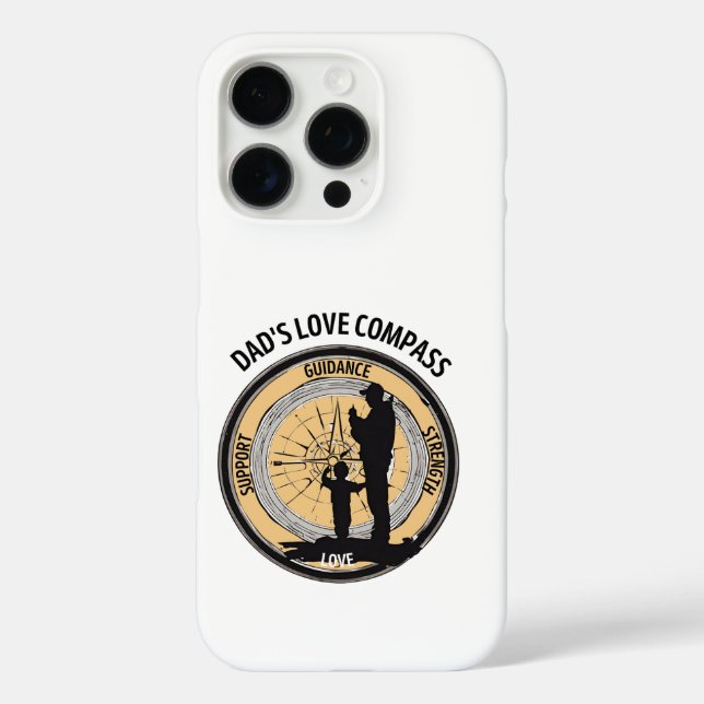 Dad's Love Compass Case-Mate iPhone Case (Back)
