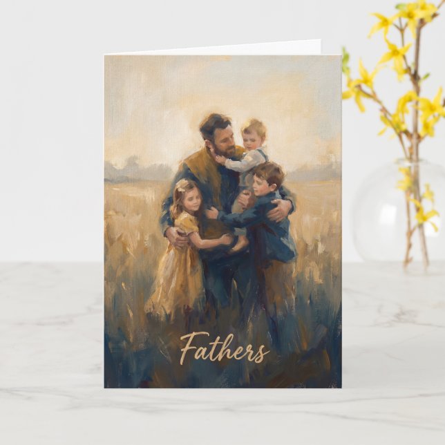 Dad's Love Father's Day Card (Yellow Flower)