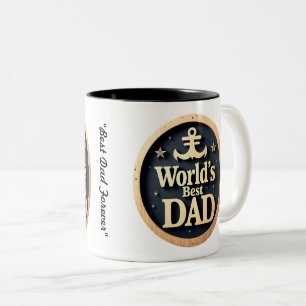 "Dad's Love Forever" Two-Tone Coffee Mug
