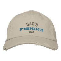 Dad's Lucky Fishing Embroidery Hat