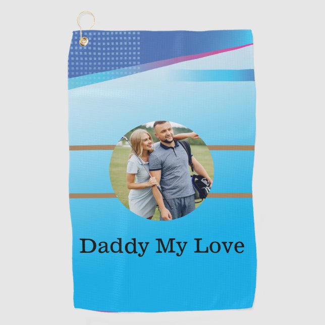 Dad's Lucky Towel: Best Dad Golf Towel (Front)