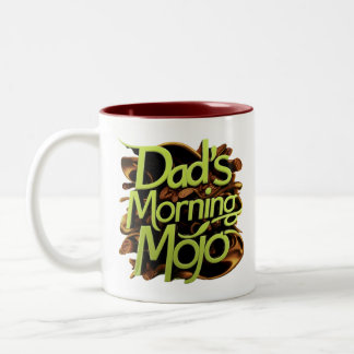 "Dad's Morning Mojo" Two-Tone Coffee Mug