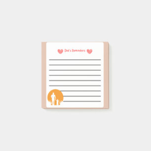 Dad's Reminders Personalised Father's Day  Post-it Notes