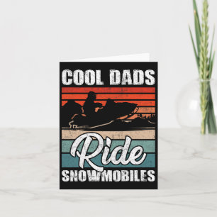 Dads Ride Snowmobiles - Father Snowcross Motor Sle Card