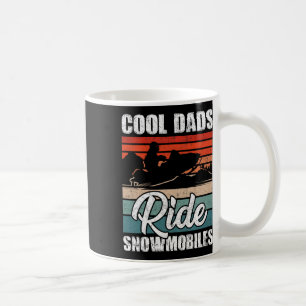 Dads Ride Snowmobiles - Father Snowcross Motor Sle Coffee Mug