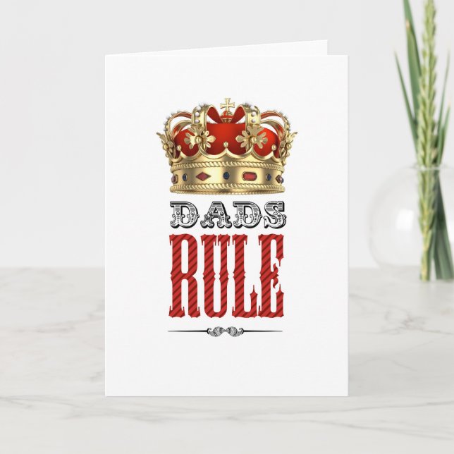 Dads RULE - Father´s Day Card (Front)