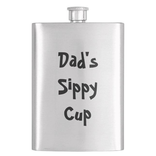 Dad's Sippy Cup Hip Flask (Front)
