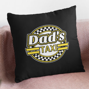 Dad's Taxi Sign Cushion