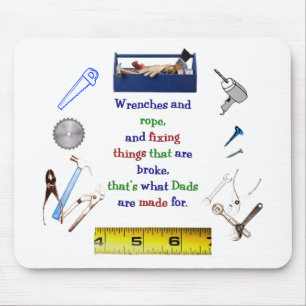 Dad's tool box Mousepad