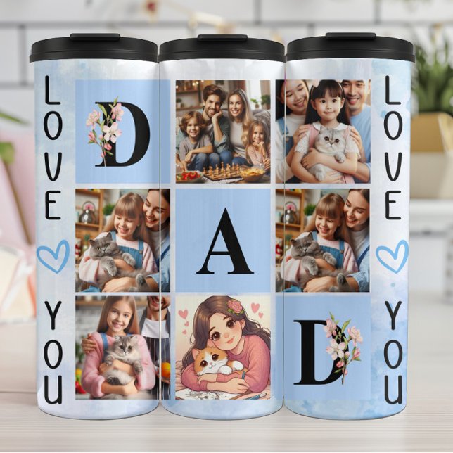 Dad's Tumbler: Family, Love, Memories Thermal Tumbler (Creator Uploaded)