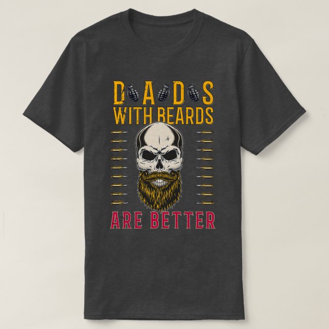 Dads With Beards Are Better classique T-Shirt (Design Front)