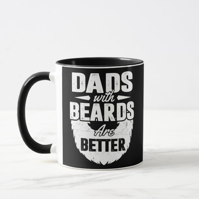 Dads With Beards Are Better Father's Day Gift Mug (Left)