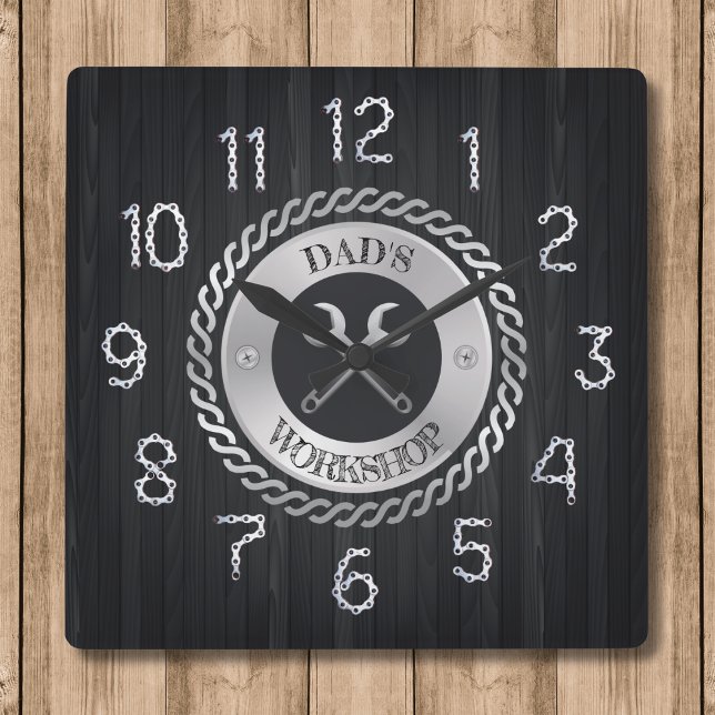 Dad's Workshop Handyman Clock (Personalized Dad's Workshop Handyman Clock)