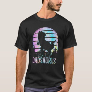 Dadsaurus Rex Dinosaur Dad Saurus Tye Die Matching T-Shirt