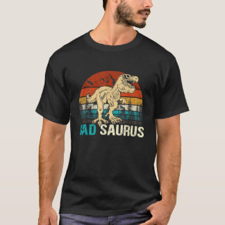 Dadsaurus T Rex Dinosaur Funny Dad Saurus Family M T-Shirt